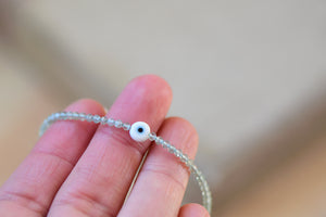 Evil Eye Aquamarine Bracelet