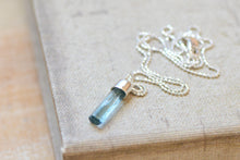 Load image into Gallery viewer, Mini Aquamarine Crystal Necklace
