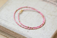 Load image into Gallery viewer, Pink Opal and Hematite Beaded Necklace