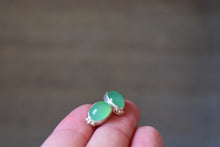 Load image into Gallery viewer, Chrysoprase Studs
