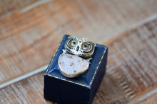 Load image into Gallery viewer, Owl and Druzy Necklace