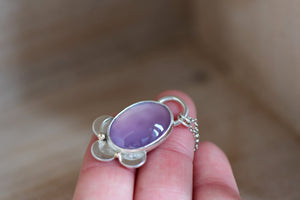 Purple Chalcedony Necklace
