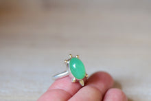 Load image into Gallery viewer, Chrysoprase Turtle Ring