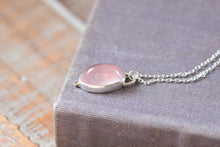 Load image into Gallery viewer, Cats Eye Rose Quartz Necklace