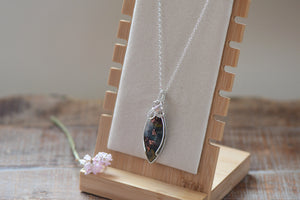Obi Island Copper Agate Wrapped Necklace
