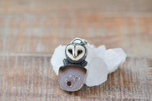 Load image into Gallery viewer, Owl and Agua Nueva Agate Necklace