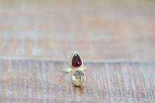 Load image into Gallery viewer, Garnet and Fire Quartz Ring