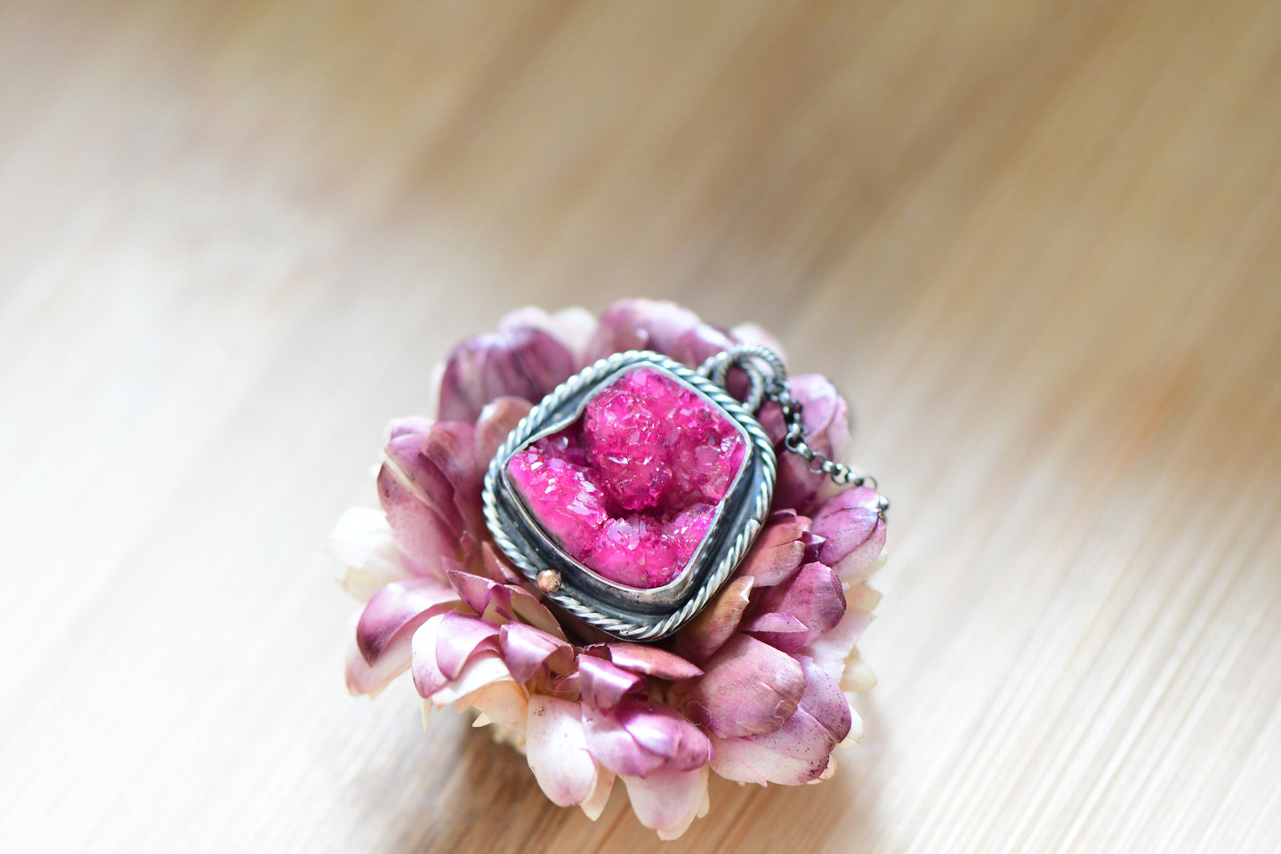 Pink Cobalto Calcite Necklace