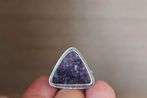 Triangular Amethyst Ring