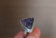 Load image into Gallery viewer, Triangular Amethyst Ring